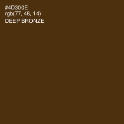 #4D300E - Deep Bronze Color Image